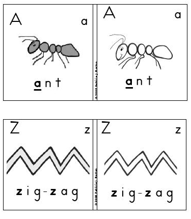 Flashcards: Black and White vs To-Be-Colored